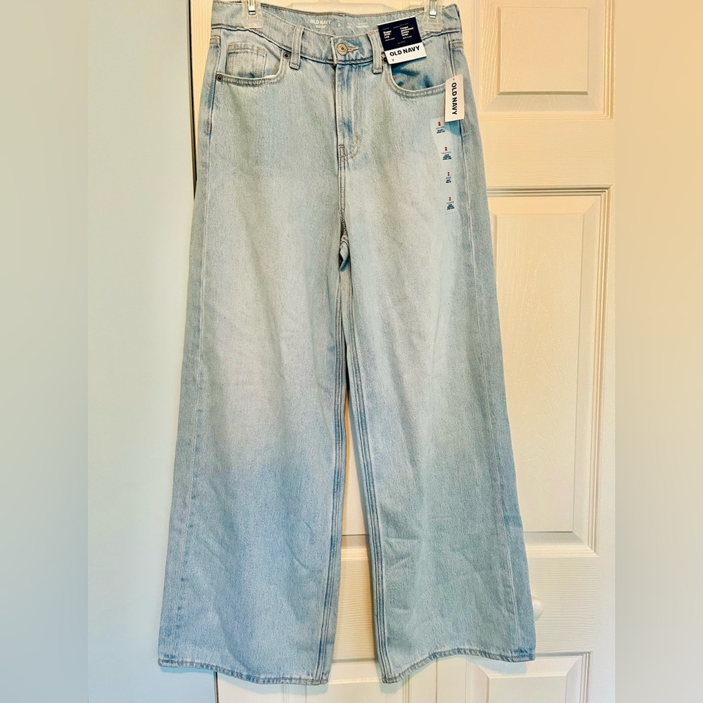 Old Navy Light Wash Women's Wide Leg Jeans